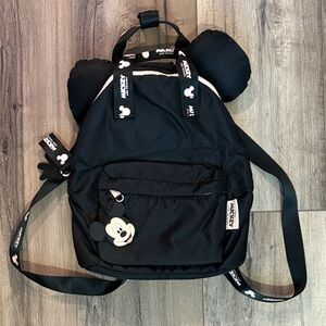 Mickey Mouse Black Kids Backpack ZARA H&M small black backpack